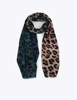 Animal print scarf gradient 100x200cm