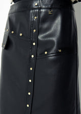 Midi studded effect skirt