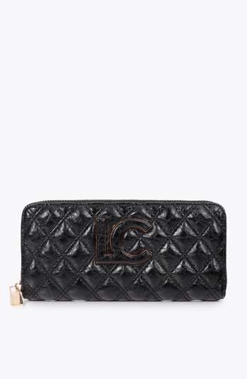 Padded phone case with double stitching and tubular handle