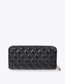 Padded phone case with double stitching and tubular handle