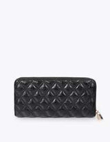 Padded phone case with double stitching and tubular handle