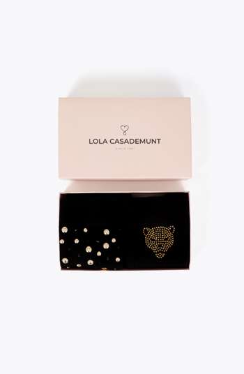 Lurex printed socks gift pack