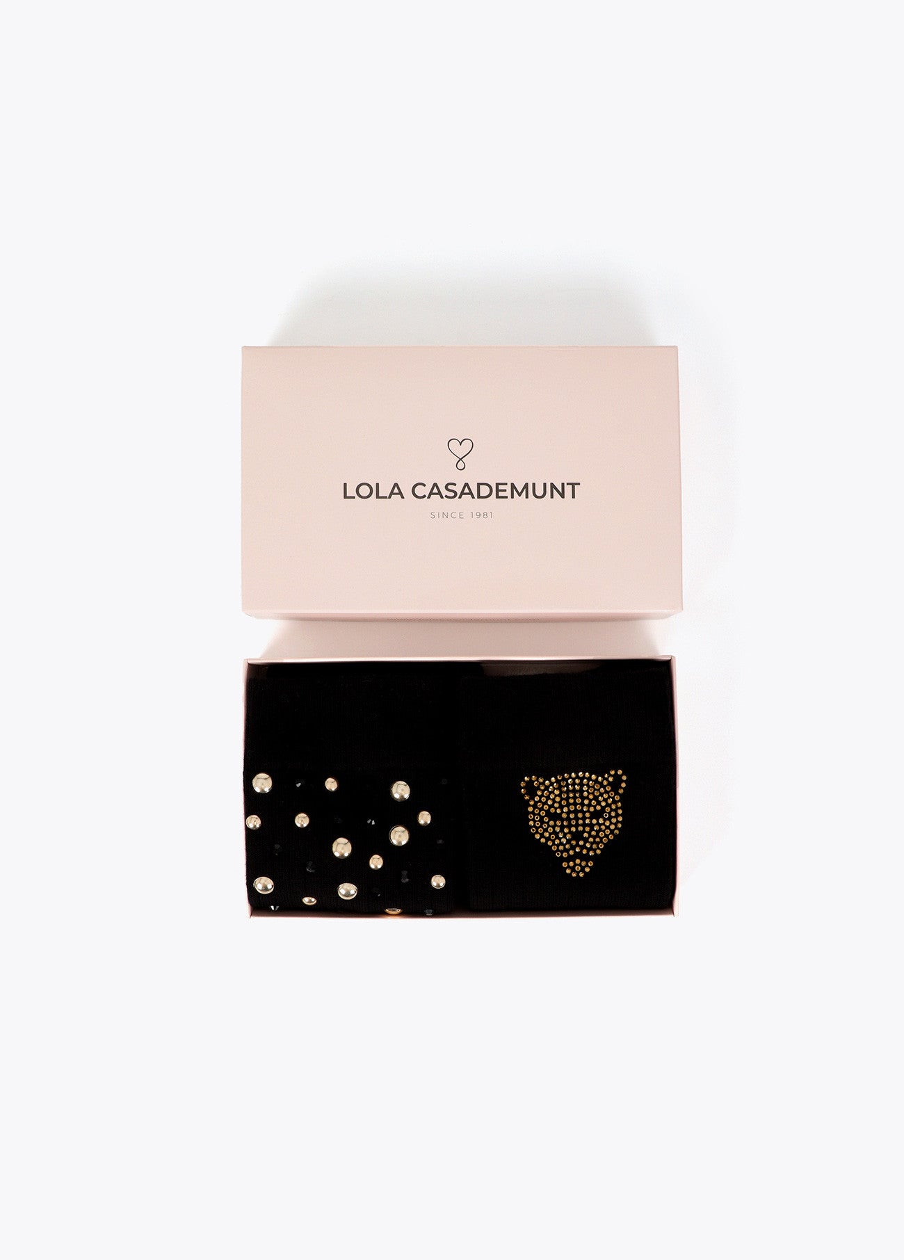 Gift pack socks with pearls and crystals