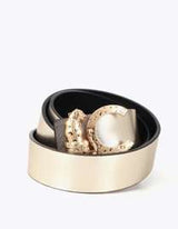 Reversible belt gift set with LC buckle beads and crystals