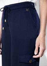 Satin cargo pants