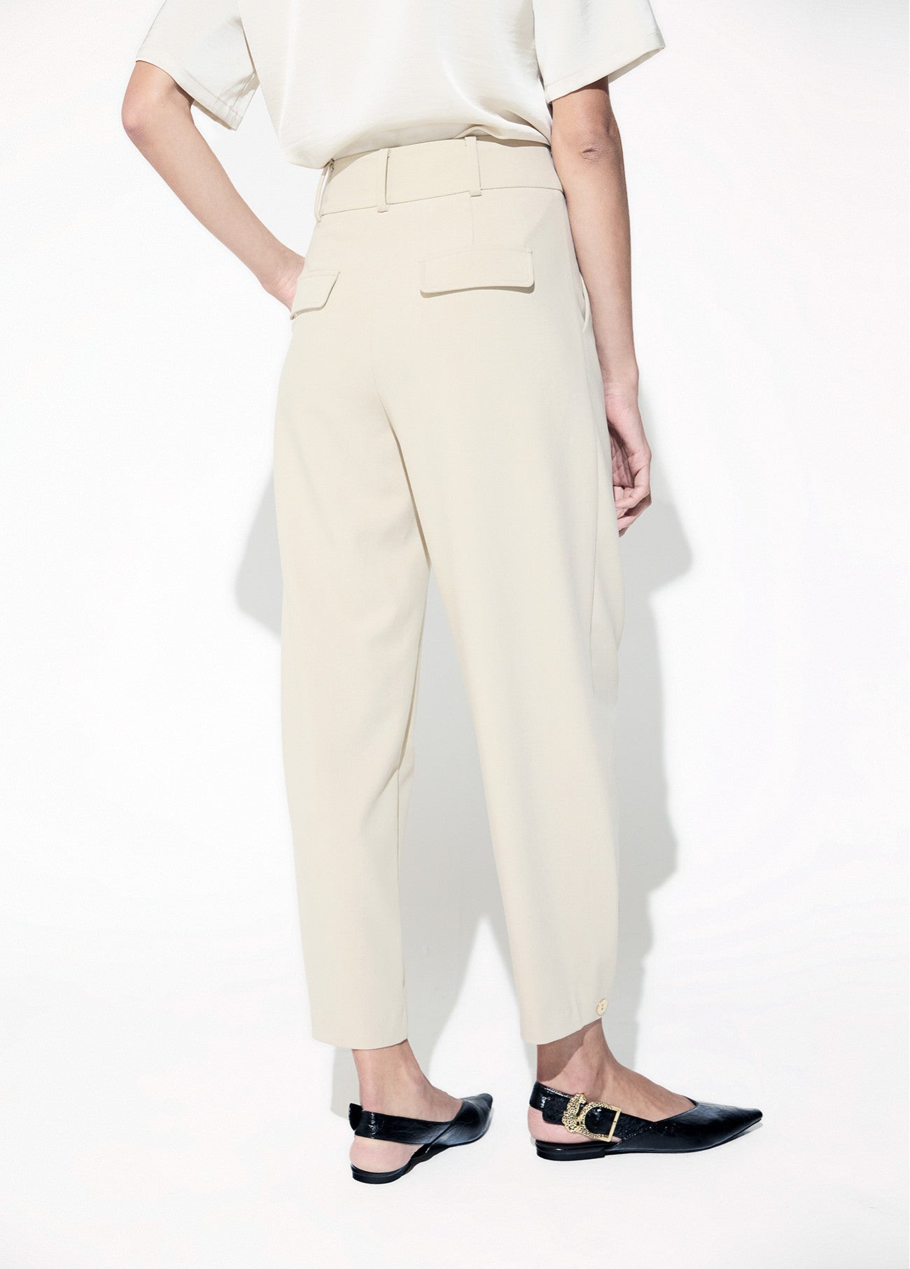 Double pleated ball pants