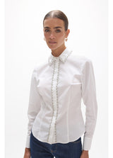 White fitted poplin shirt