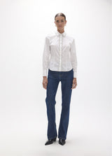 White fitted poplin shirt