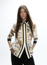 Leo print shirt and border