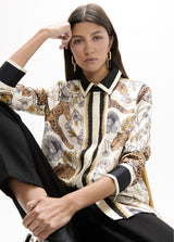 Leo print shirt and border