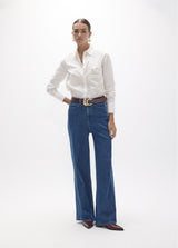 Poplin shirt with regular silhouette
