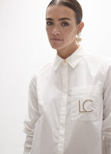 Poplin shirt with regular silhouette