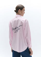Poplin shirt with details and patches