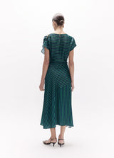 Long dress s/m two-tone stripes