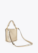 Crossbody bag with chain detail and leopard logo