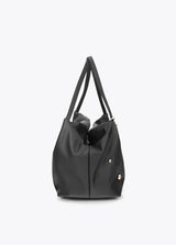 Multi-studded leather effect shopper