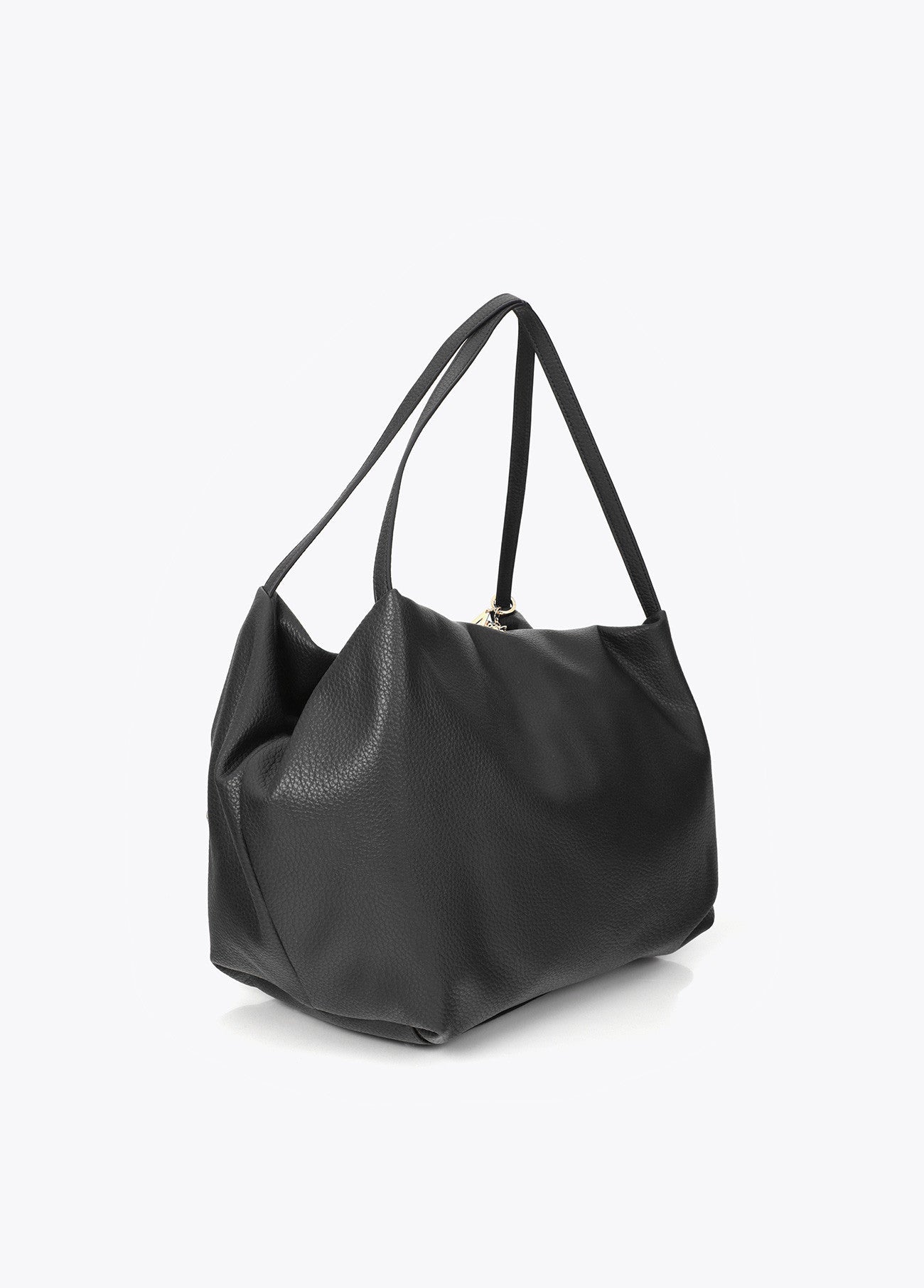 Multi-studded leather effect shopper