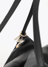 Multi-studded leather effect shopper
