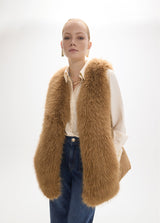 Padded biker short anorak with belt