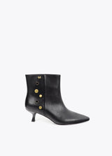 Heel ankle boots with jewel appliqué detail