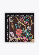 M scarf and floral print 90x90cm