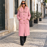 Casaco Millie MAPO — PINK 01 MAE — gola conforme camel aprovada