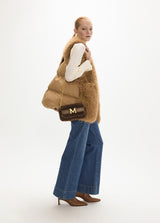 Colete camel de pelo sintético Lola Casademunt MF2601009, fotografia 7